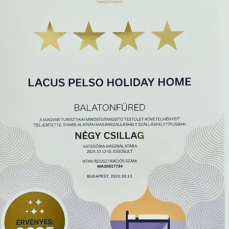 Lacus Pelso Holiday * Balatonfured